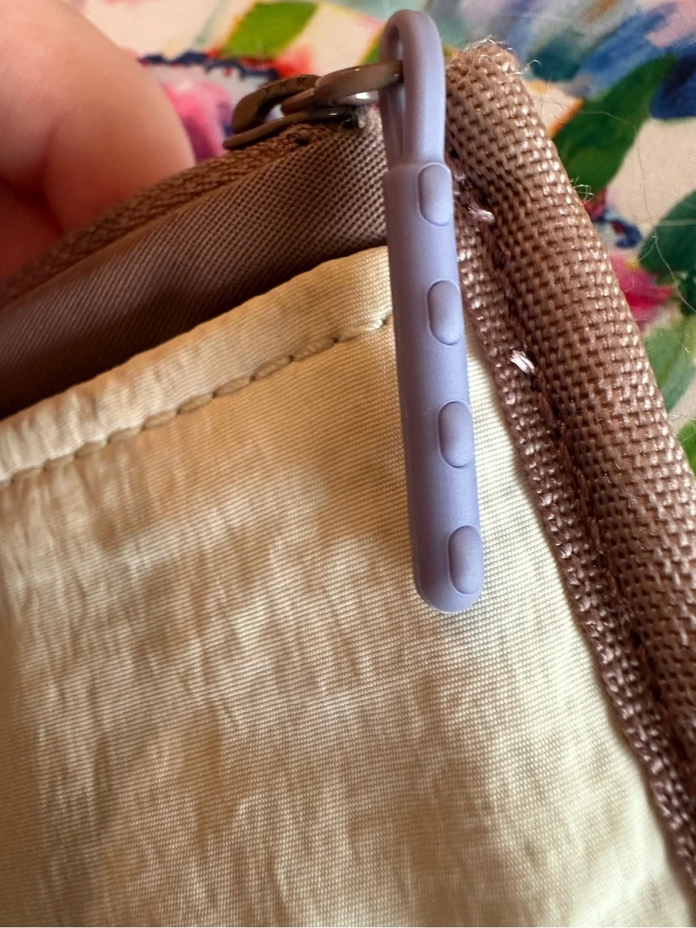 lululemon athletica Cream, Taupe & Gray Compact Card Holder